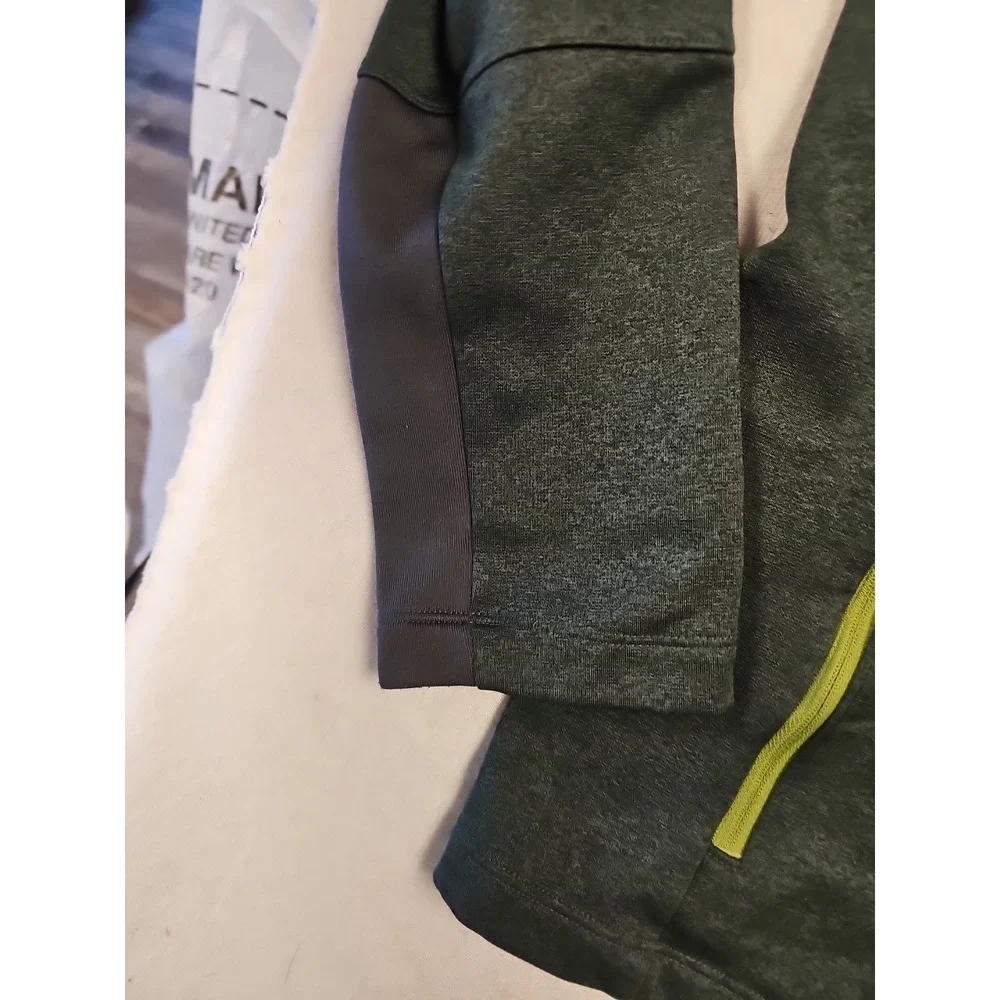 The North Face Mens Full Zip Softshell Jacket Green‎ Heather Lime Green Medium